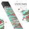 Abstract Wet Paint Mint Rustic - Premium Decal Protective Skin-Wrap Sticker compatible with the Juul Labs vaping device