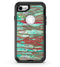 Abstract Wet Paint Mint Rustic - iPhone 7 or 8 OtterBox Case & Skin Kits