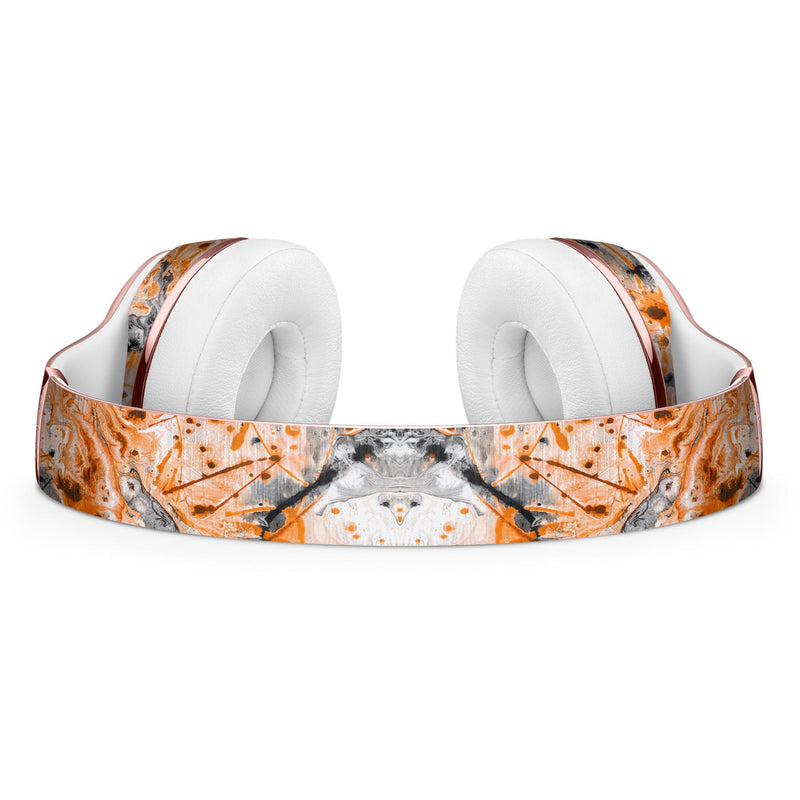 Abstract Wet Paint Orange Full-Body Skin Kit for the Beats by Dre Solo 3 Wireless Headphones