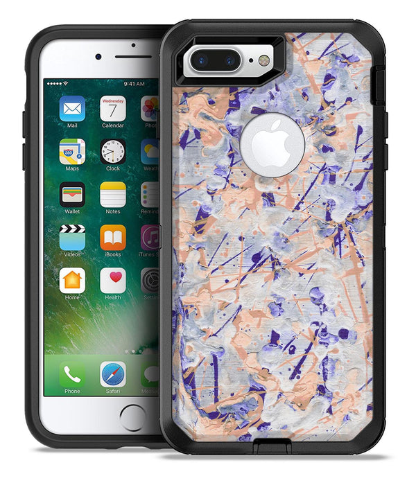 Abstract Wet Paint Pale - iPhone 7 or 7 Plus Commuter Case Skin Kit