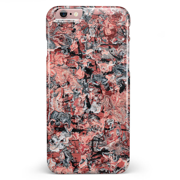 Abstract Wet Paint Pale Pink iPhone 6/6s or 6/6s Plus INK-Fuzed Case