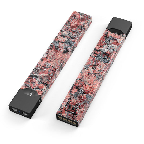 Abstract Wet Paint Pale Pink - Premium Decal Protective Skin-Wrap Sticker compatible with the Juul Labs vaping device