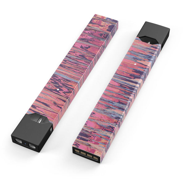 Abstract Wet Paint Pink Sag - Premium Decal Protective Skin-Wrap Sticker compatible with the Juul Labs vaping device