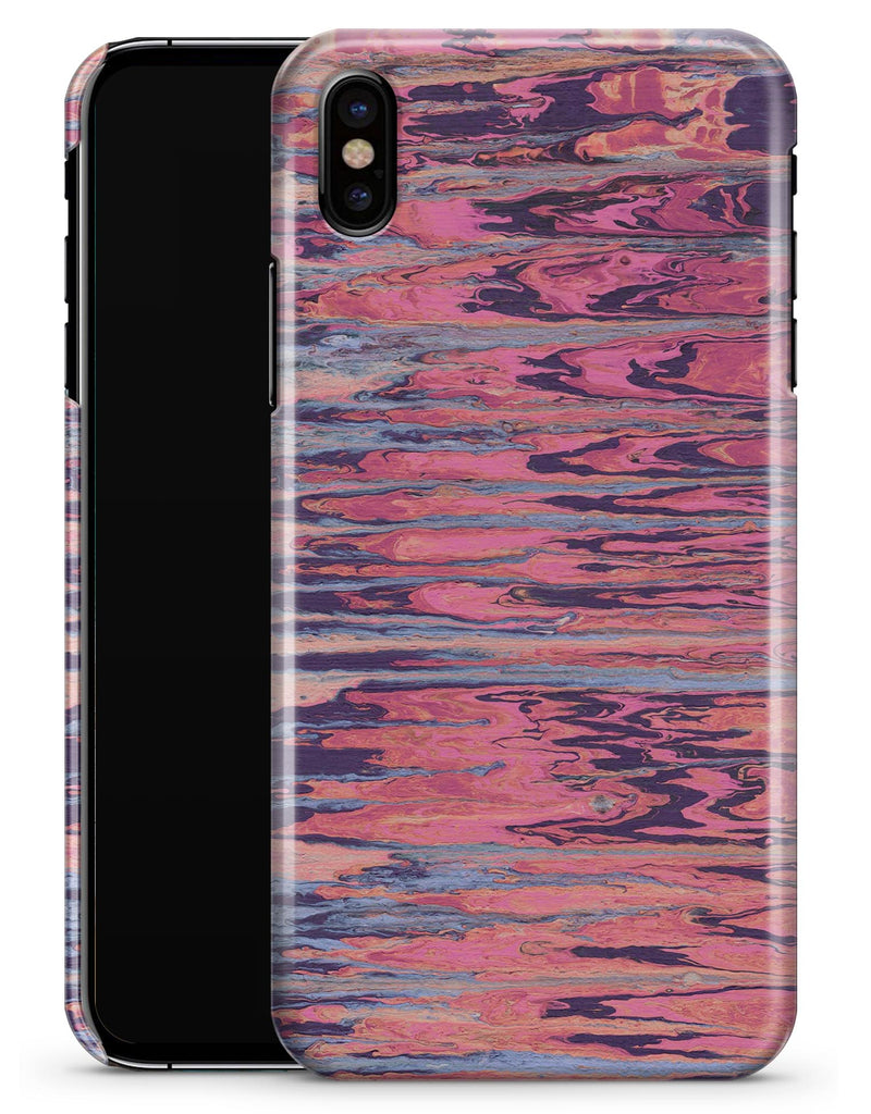 Abstract Wet Paint Pink Sag - iPhone X Clipit Case