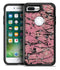 Abstract Wet Paint Pink and Black - iPhone 7 or 7 Plus Commuter Case Skin Kit