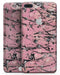 Abstract Wet Paint Pink and Black - Skin-kit for the iPhone 8 or 8 Plus