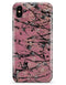 Abstract Wet Paint Pink and Black - iPhone X Clipit Case