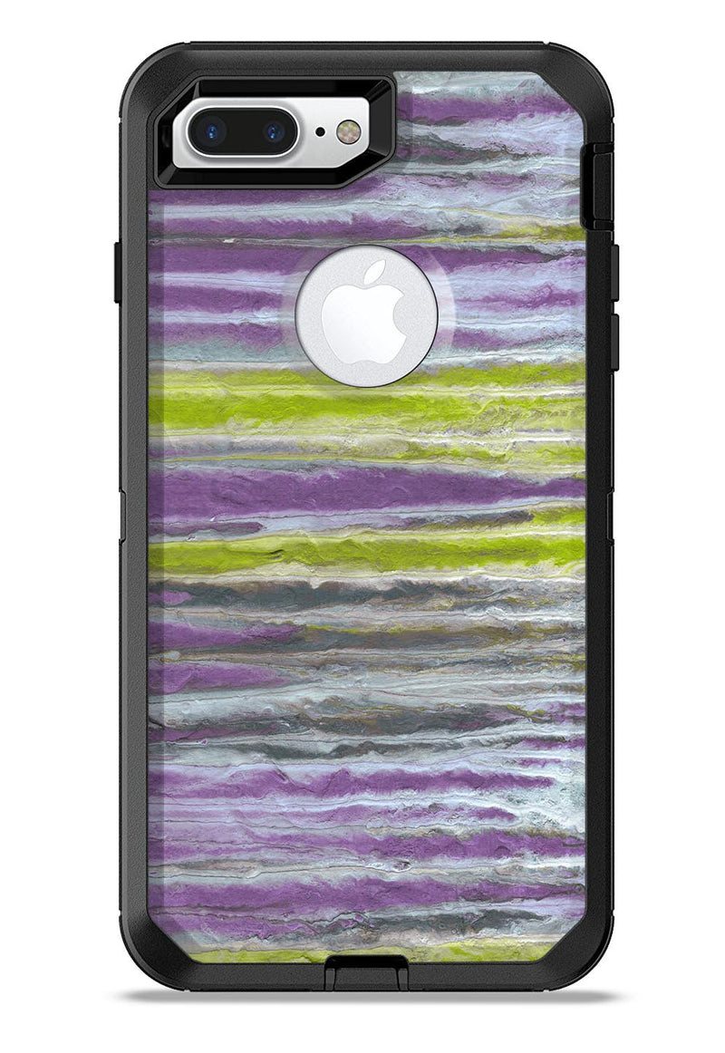 Abstract Wet Paint Purple Sag - iPhone 7 or 7 Plus Commuter Case Skin Kit