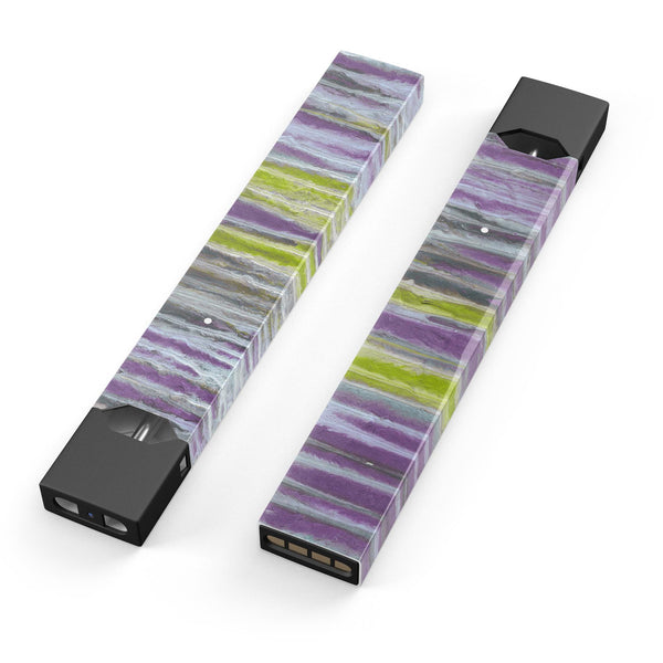 Abstract Wet Paint Purple Sag - Premium Decal Protective Skin-Wrap Sticker compatible with the Juul Labs vaping device