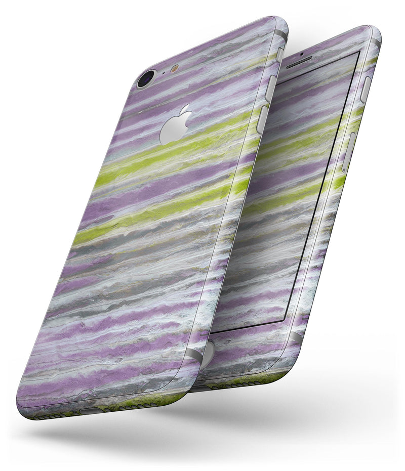 Abstract Wet Paint Purple Sag - Skin-kit for the iPhone 8 or 8 Plus