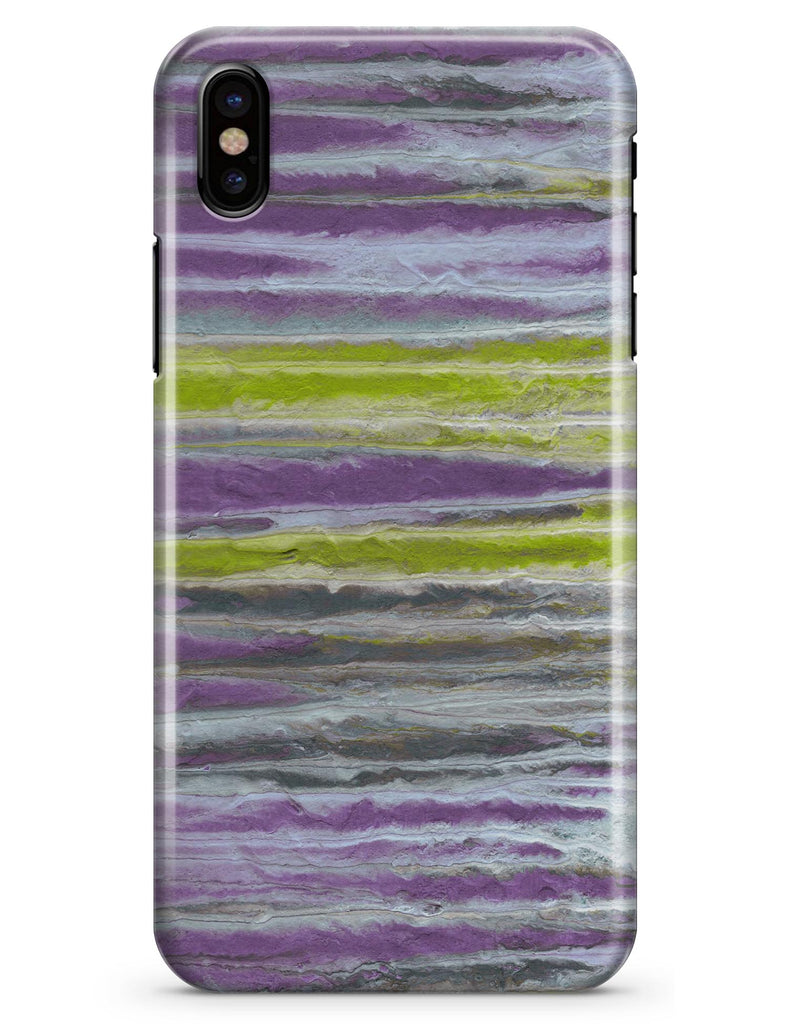 Abstract Wet Paint Purple Sag - iPhone X Clipit Case