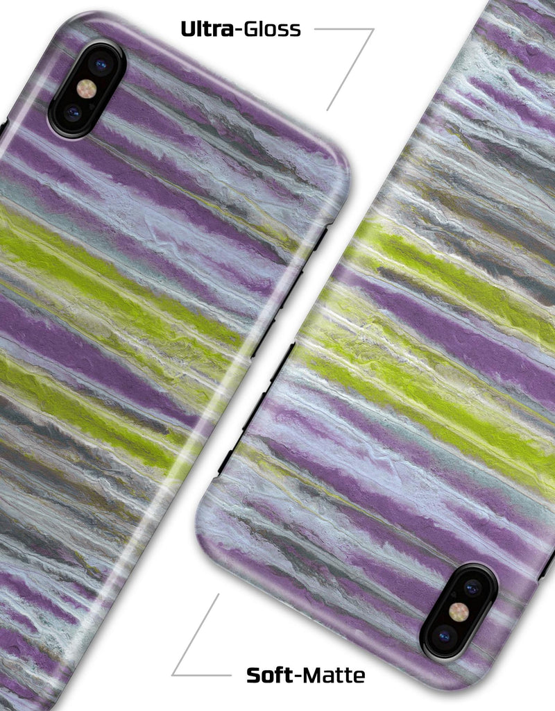 Abstract Wet Paint Purple Sag - iPhone X Clipit Case