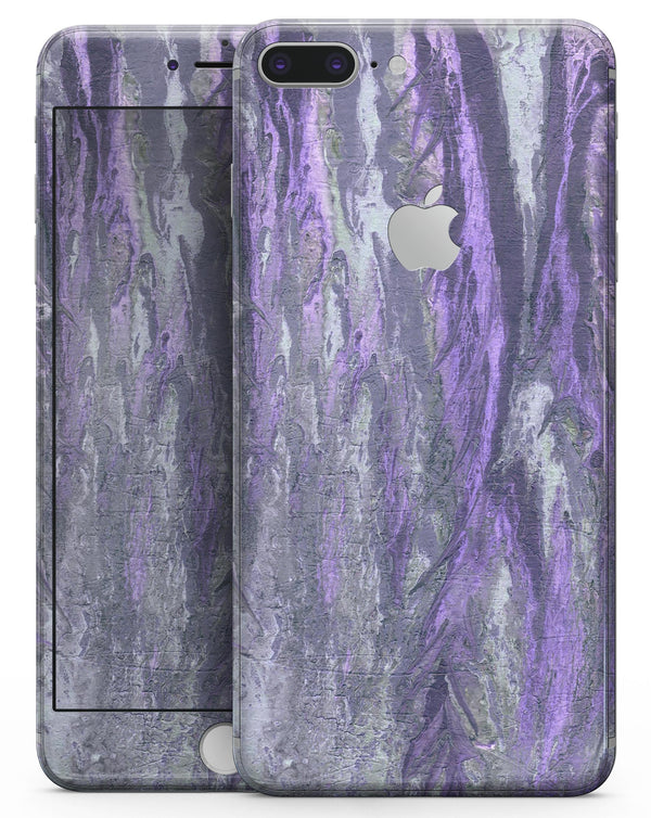 Abstract Wet Paint Purple v3 - Skin-kit for the iPhone 8 or 8 Plus