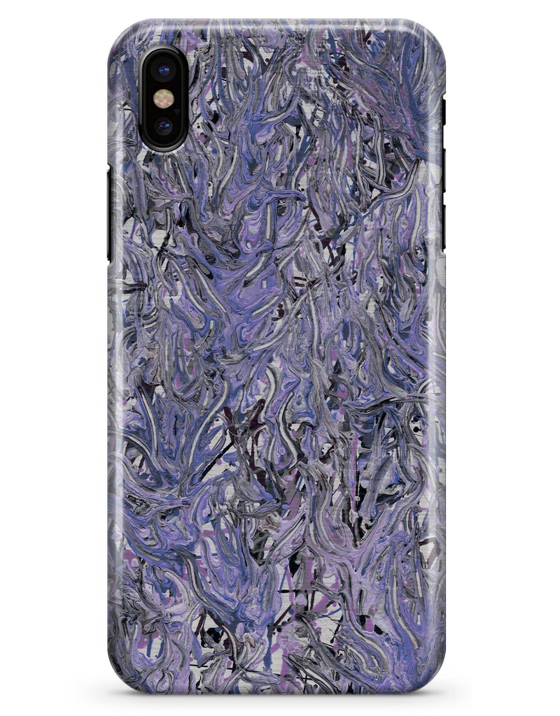 Abstract Wet Paint Purples v3 - iPhone X Clipit Case