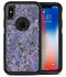 Abstract Wet Paint Purples v3 - iPhone X OtterBox Case & Skin Kits