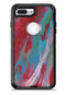 Abstract Wet Paint Red and Blue - iPhone 7 or 7 Plus Commuter Case Skin Kit