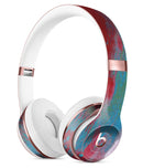 Abstract Wet Paint Red and Blue Full-Body Skin Kit for the Beats by Dre Solo 3 Wireless Headphones