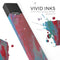 Abstract Wet Paint Red and Blue - Premium Decal Protective Skin-Wrap Sticker compatible with the Juul Labs vaping device