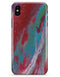 Abstract Wet Paint Red and Blue - iPhone X Clipit Case