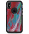 Abstract Wet Paint Red and Blue - iPhone X OtterBox Case & Skin Kits