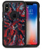 Abstract Wet Paint Red v95 - iPhone X OtterBox Case & Skin Kits