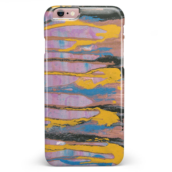 Abstract Wet Paint Retro Pink iPhone 6/6s or 6/6s Plus INK-Fuzed Case