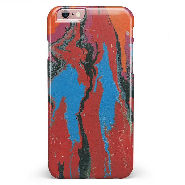 Abstract Wet Paint Retro V4 iPhone 6/6s or 6/6s Plus INK-Fuzed Case