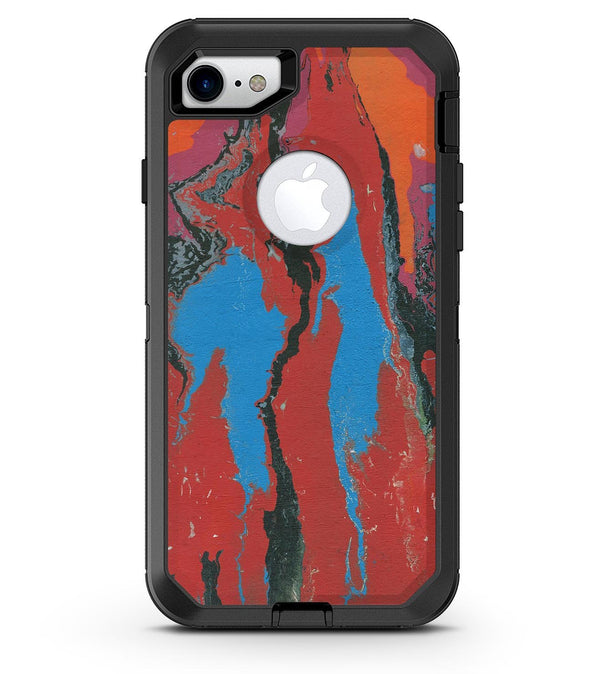 Abstract Wet Paint Retro V4 - iPhone 7 or 8 OtterBox Case & Skin Kits