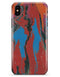 Abstract Wet Paint Retro V4 - iPhone X Clipit Case