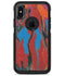 Abstract Wet Paint Retro V4 - iPhone X OtterBox Case & Skin Kits