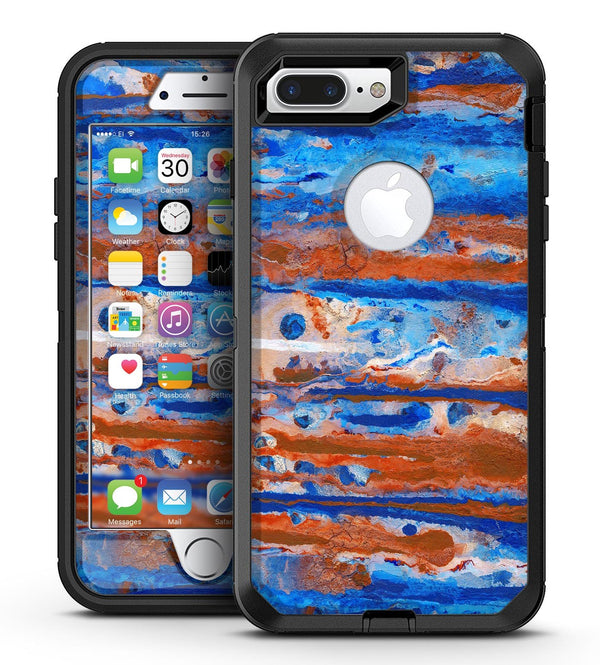 Abstract Wet Paint Rustic Blue - iPhone 7 Plus/8 Plus OtterBox Case & Skin Kits