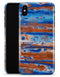 Abstract Wet Paint Rustic Blue - iPhone X Clipit Case