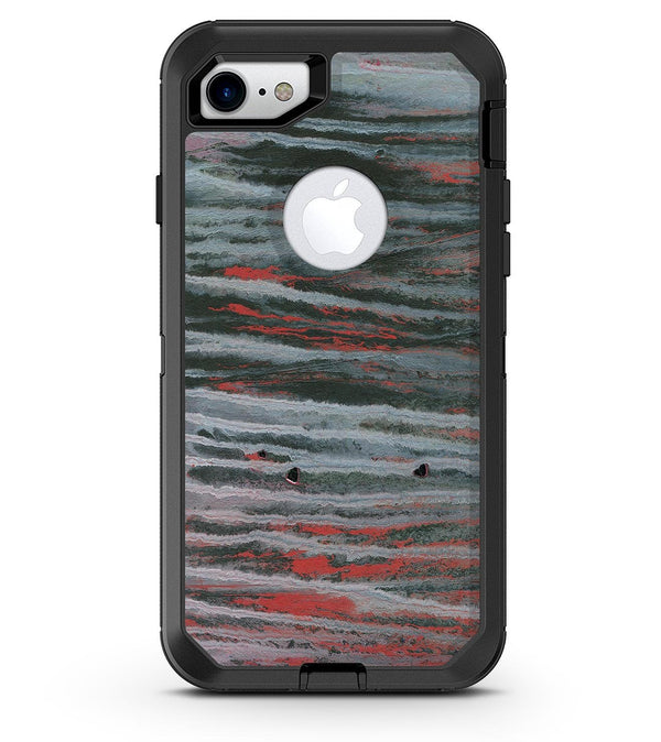 Abstract Wet Paint Smoke Red - iPhone 7 or 8 OtterBox Case & Skin Kits