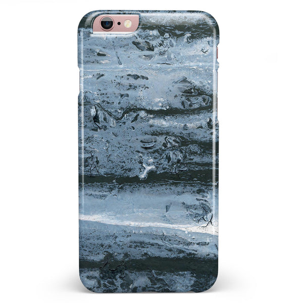 Abstract Wet Paint Soft Blue iPhone 6/6s or 6/6s Plus INK-Fuzed Case