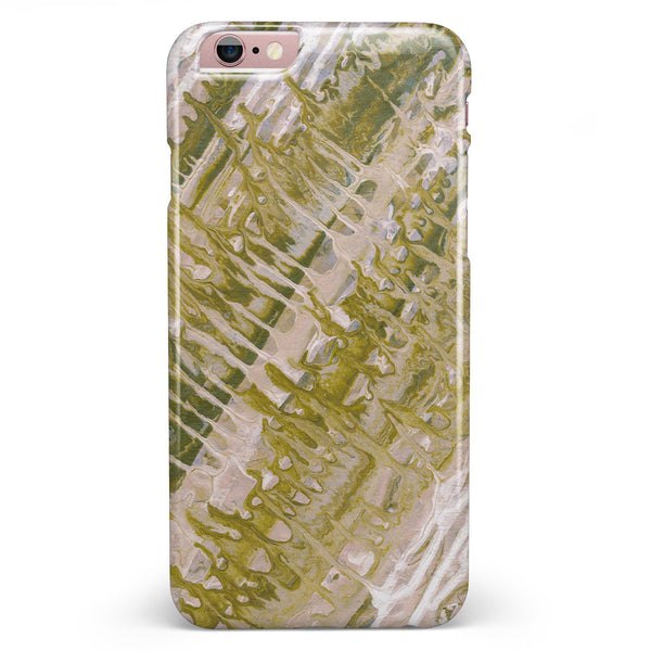 Abstract Wet Paint Subtle Pink Gold iPhone 6/6s or 6/6s Plus INK-Fuzed Case