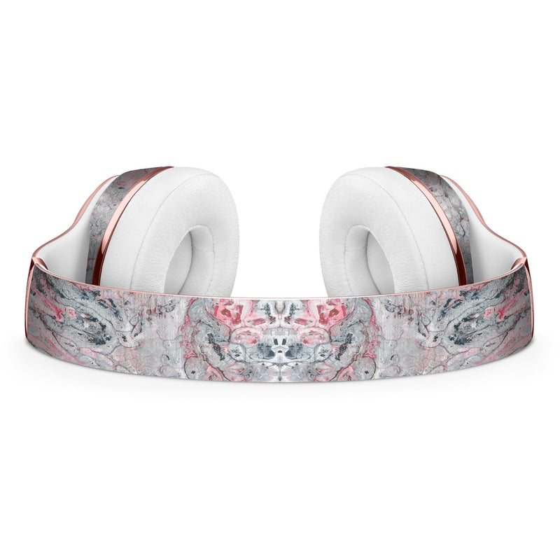 Abstract Wet Paint Subtle Pink and Gray Full-Body Skin Kit for the Beats by Dre Solo 3 Wireless Headphones