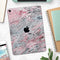 Abstract Wet Paint Subtle Pink and Gray - Full Body Skin Decal for the Apple iPad Pro 12.9", 11", 10.5", 9.7", Air or Mini (All Models Available)