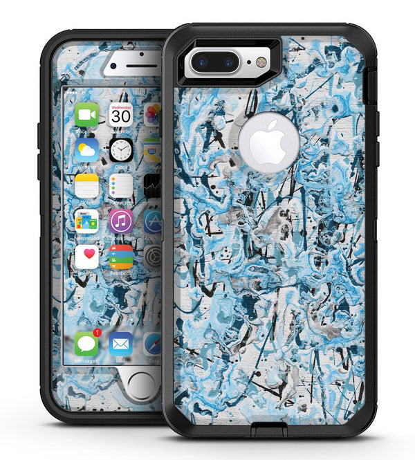 Abstract Wet Paint Teal - iPhone 7 Plus/8 Plus OtterBox Case & Skin Kits