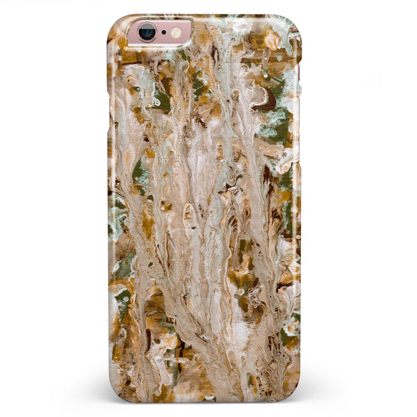 Abstract Wet Paint Vintage iPhone 6/6s or 6/6s Plus INK-Fuzed Case