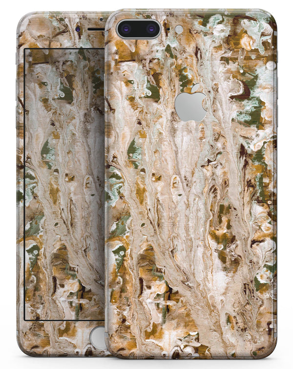 Abstract Wet Paint Vintage - Skin-kit for the iPhone 8 or 8 Plus