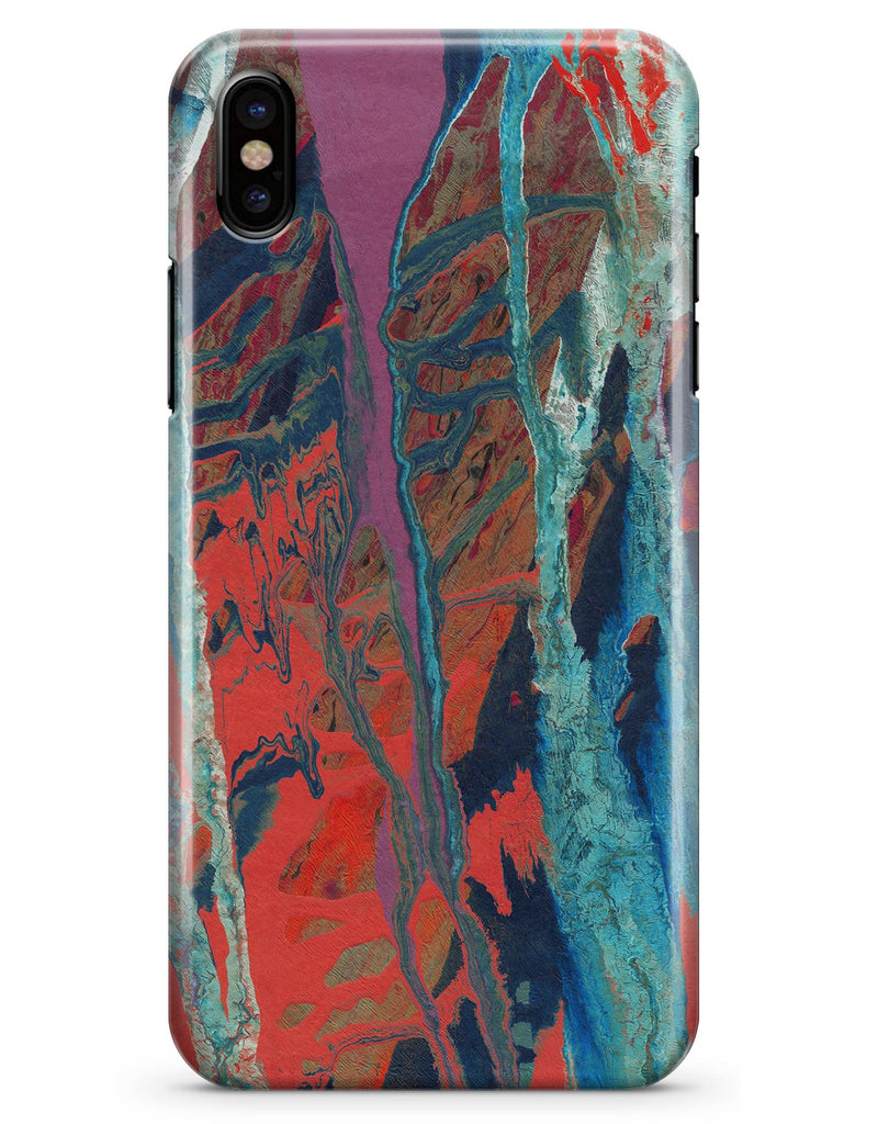 Abstract Wet Paint v92 - iPhone X Clipit Case