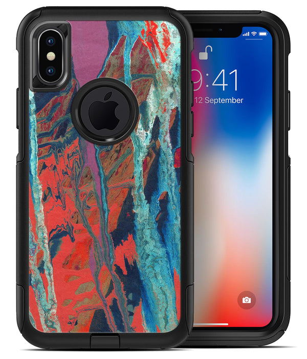 Abstract Wet Paint v92 - iPhone X OtterBox Case & Skin Kits