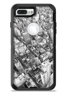 Aerial CityScape Black and White - iPhone 7 or 7 Plus Commuter Case Skin Kit