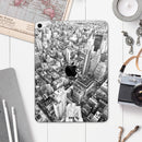 Aerial CityScape Black and White - Full Body Skin Decal for the Apple iPad Pro 12.9", 11", 10.5", 9.7", Air or Mini (All Models Available)