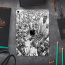 Aerial CityScape Black and White - Full Body Skin Decal for the Apple iPad Pro 12.9", 11", 10.5", 9.7", Air or Mini (All Models Available)