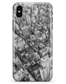 Aerial CityScape Black and White - iPhone X Clipit Case