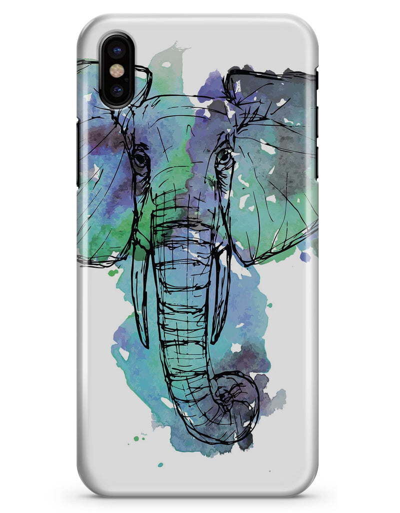 African Sketch Elephant - iPhone X Clipit Case