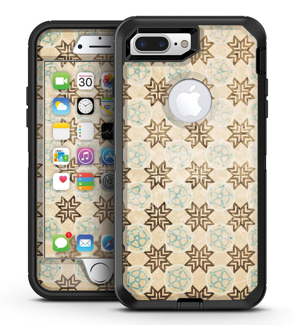 Aged Aqua Polygon Pattern - iPhone 7 Plus/8 Plus OtterBox Case & Skin Kits