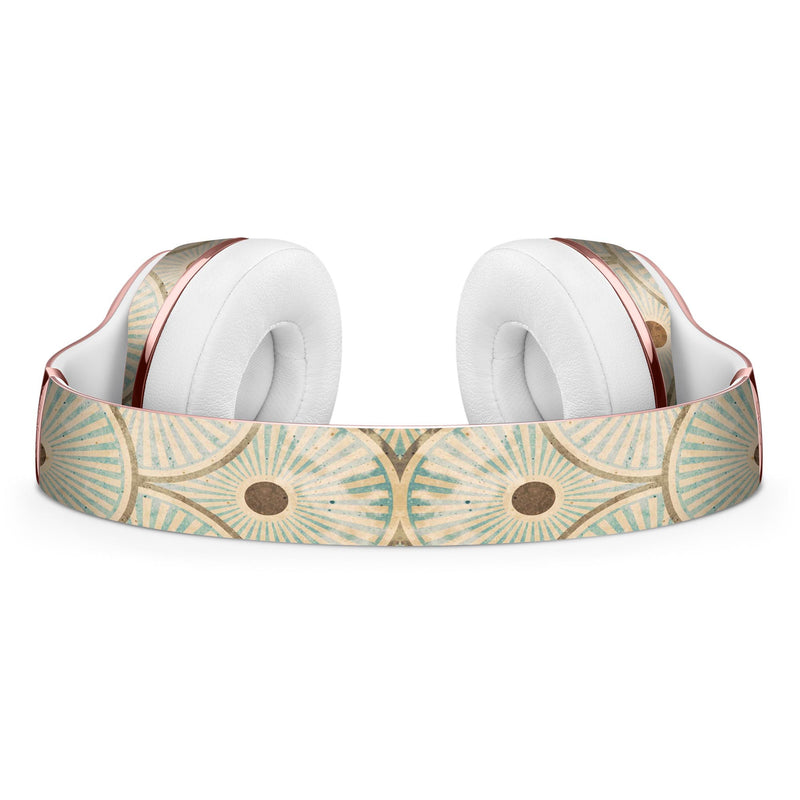 Aged Aqua SemiCircles with Polka Dots Full-Body Skin Kit for the Beats by Dre Solo 3 Wireless Headphones