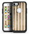 Aged Brown and Grunge Vertical Stripes - iPhone 7 or 8 OtterBox Case & Skin Kits